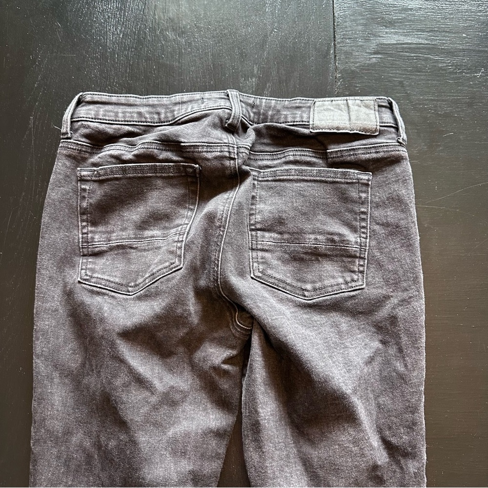 Pacsun 30x32 Relaxed Skinny Black Denim Worn In Jeans Project piece emo work Pan - Picture 7 of 8